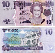 *10 fidžijských dolárov Fidži 2007-2011, P111 UNC - Kliknutím na obrázok zatvorte -